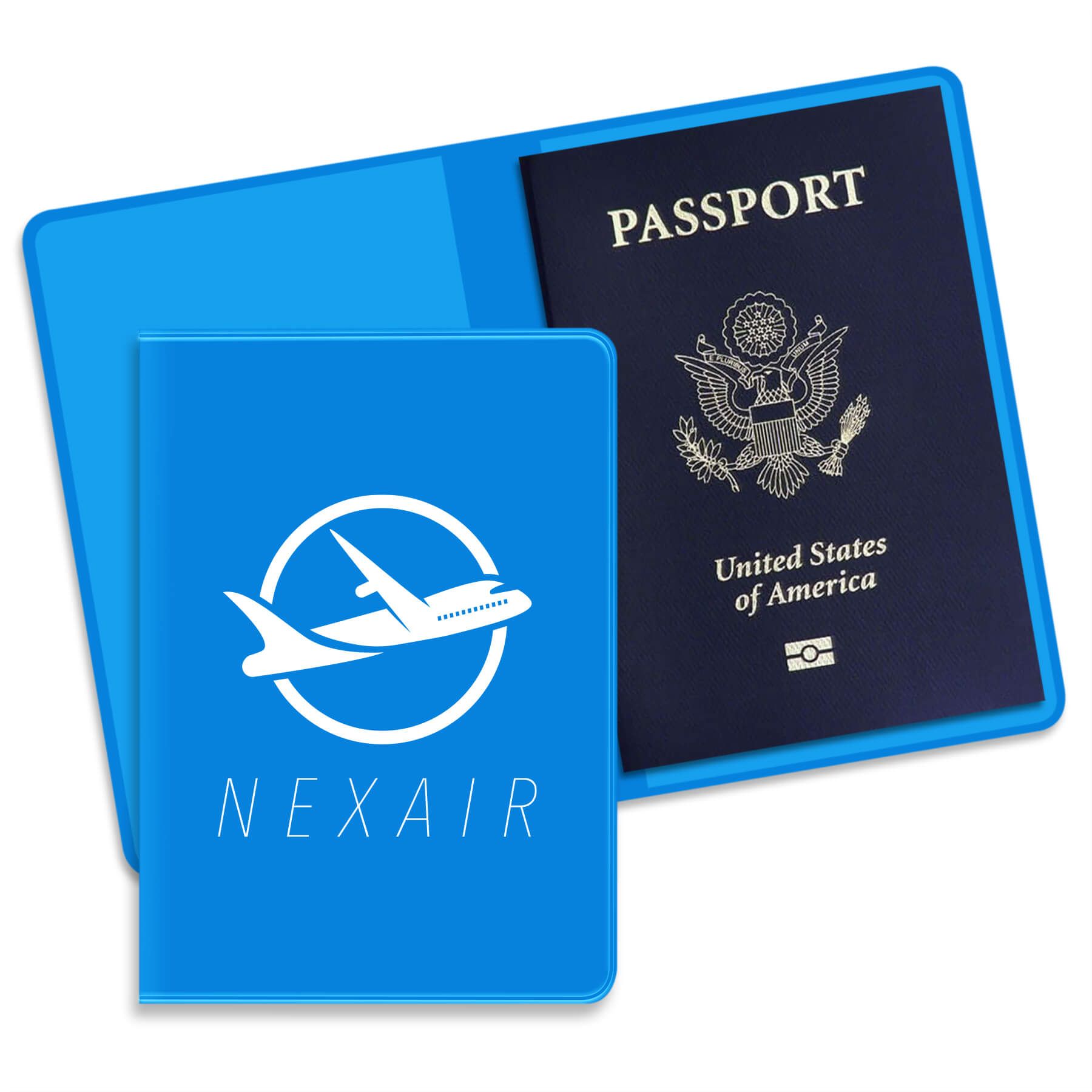 Bright Blue Imprinted